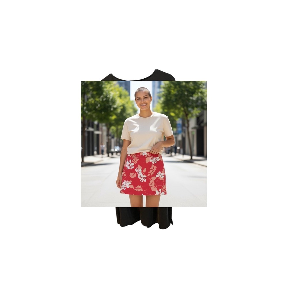 RAFAELLA Women's A-line‎ floral skirt  size 6